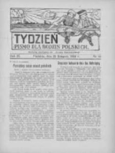 Tydzień: pismo dla rodzin polskich: dodatek niedzielny do "Gazety Szamotulskiej" 1934.11.25 R.9 Nr45