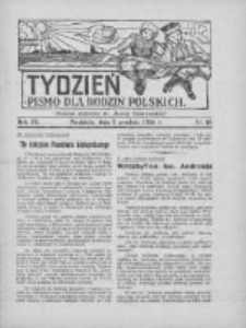 Tydzień: pismo dla rodzin polskich: dodatek niedzielny do "Gazety Szamotulskiej" 1934.12.02 R.9 Nr46