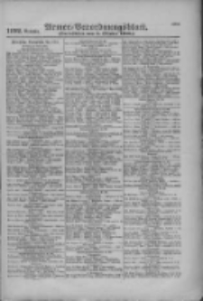 Armee-Verordnungsblatt. Verlustlisten 1916.10.05 Ausgabe 1192