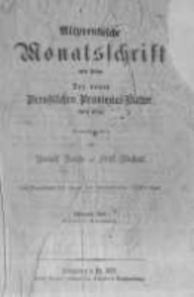 Altpreussische Monatsschrift, Der Neuen Preussischen Provinzial-Bl&auml;tter. 1872 Bd.9 heft 7