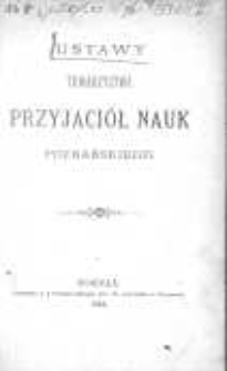 Ustawy Towarzystwa Przyjaci&oacute;ł Nauk Poznańskiego