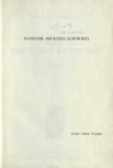 Nad grobem Stefana Weymana. Pamiętnik Biblioteki K&oacute;rnickiej Z. 15.