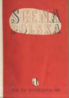 Scena Polska: organ Związku Artyst&oacute;w Scen Polskich. 1938 R.15 z.1