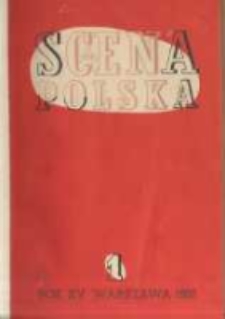 Scena Polska: organ Związku Artystów Scen Polskich. 1938 R.15 z.1