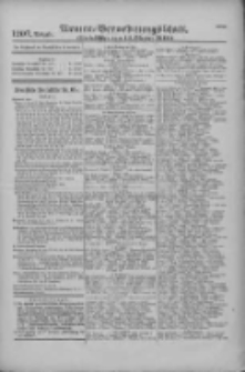 Armee-Verordnungsblatt. Verlustlisten 1916.10.14 Ausgabe 1207