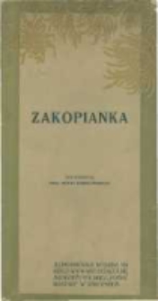 "Zakopianka": jednodni&oacute;wka wydana na rzecz Stow. Uczącej się Młodzieży Polskiej "Pomoc Bratnia" w Zakopanem