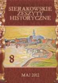 Sierakowskie Zeszyty Historyczne 2012 maj Z.8