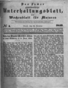 Das Lycker gemeinnützige Unterhaltungsblatt, ein Wochenblatt für Masuren. 1843.01.21 Nr4