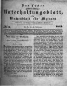 Das Lycker gemeinnützige Unterhaltungsblatt, ein Wochenblatt für Masuren. 1843.02.04 Nr6