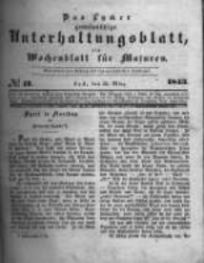 Das Lycker gemeinnützige Unterhaltungsblatt, ein Wochenblatt für Masuren. 1843.03.25 Nr13