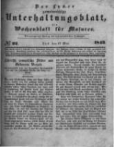 Das Lycker gemeinnützige Unterhaltungsblatt, ein Wochenblatt für Masuren. 1843.05.27 Nr22