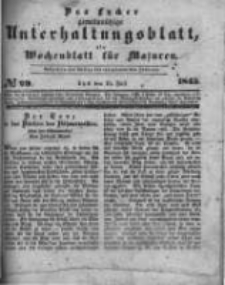 Das Lycker gemeinnützige Unterhaltungsblatt, ein Wochenblatt für Masuren. 1843.07.15 Nr29
