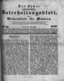 Das Lycker gemeinnützige Unterhaltungsblatt, ein Wochenblatt für Masuren. 1843.07.29 Nr31