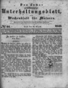 Das Lycker gemeinnützige Unterhaltungsblatt, ein Wochenblatt für Masuren. 1843.08.19 Nr34
