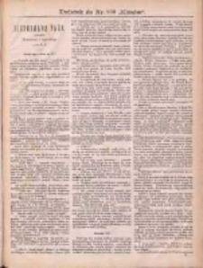 Kłosy: czasopismo ilustrowane, tygodniowe, poświęcone literaturze, nauce i sztuce: dodatki do poszczególnych numerów: dodatek do Nr 860(1881)