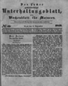 Das Lycker gemeinnützige Unterhaltungsblatt, ein Wochenblatt für Masuren. 1843.12.02 Nr49