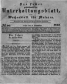 Das Lycker gemeinnützige Unterhaltungsblatt, ein Wochenblatt für Masuren. 1843.12.09 Nr50