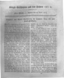 Kriegs-Geschichten aus den Jahren 1812/13 etc. oder Darstellungen und Schilderungen aus den Feldz&uuml;gen der Franzosen und der verb&uuml;ndeten Truppen.... 1814 Band 1 st&uuml;ck 16