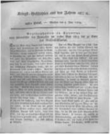 Kriegs-Geschichten aus den Jahren 1812/13 etc. oder Darstellungen und Schilderungen aus den Feldz&uuml;gen der Franzosen und der verb&uuml;ndeten Truppen.... 1814 Band 1 st&uuml;ck 22