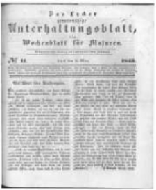 Das Lycker gemeinnützige Unterhaltungsblatt, ein Wochenblatt für Masuren. 1845.03.08 Nr11