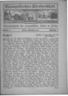 Evangelisches Kirchenblatt: Monatsschrift für evangelisches Leben in Polen. 1922 Jahrgang 1 nr2