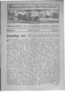 Evangelisches Kirchenblatt: Monatsschrift für evangelisches Leben in Polen. 1923 Jahrgang 1 nr10