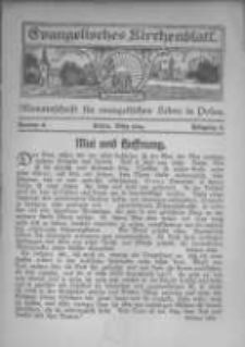 Evangelisches Kirchenblatt: Monatsschrift für evangelisches Leben in Polen. 1924 Jahrgang 2 nr6