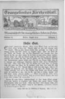 Evangelisches Kirchenblatt: Monatsschrift für evangelisches Leben in Polen. 1924 Jahrgang 2 nr11