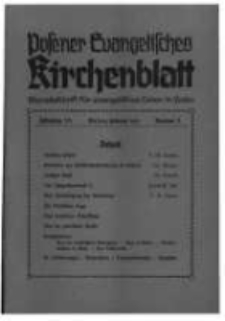 Posener Evangelisches Kirchenblatt: Monatsschrift für evangelisches Leben in Polen. 1937 Jahrgang 15 nr5