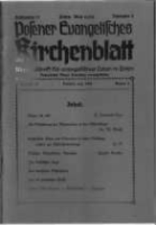 Posener Evangelisches Kirchenblatt: Monatsschrift für evangelisches Leben in Polen. 1939 Jahrgang 17 nr8