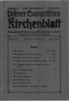 Posener Evangelisches Kirchenblatt: Monatsschrift für evangelisches Leben in Polen. 1939 Jahrgang 17 nr10-11