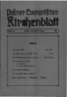 Posener Evangelisches Kirchenblatt: Monatsschrift für evangelisches Leben in Polen. 1939 Jahrgang 18 nr3