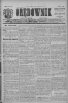 Orędownik: najstarsze ludowe pismo narodowe i katolickie w Wielkopolsce 1912.03.31 R.42 Nr74