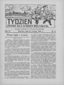 Tydzień: pismo dla rodzin polskich: dodatek niedzielny do "Gazety Szamotulskiej" 1934.08.19 R.9 Nr32