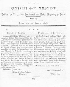 Amtsblatt der K&ouml;niglichen Regierung zu Posen: Jahrgang 1818.01.27 Nr4