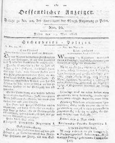 Amtsblatt der Königlichen Regierung zu Posen: Jahrgang 1818.05.26 Nr21