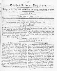 Amtsblatt der Königlichen Regierung zu Posen: Jahrgang 1818.06.16 Nr24