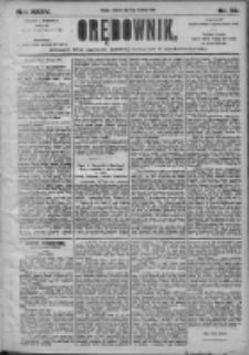 Orędownik: pismo dla spraw politycznych i społecznych 1905.04.09 R.35 Nr82