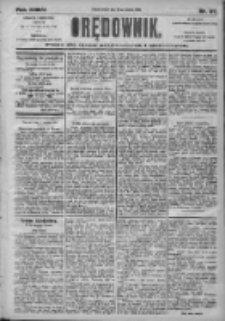 Orędownik: pismo dla spraw politycznych i społecznych 1905.04.28 R.35 Nr97