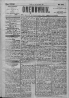 Orędownik: pismo dla spraw politycznych i społecznych 1905.06.21 R.35 Nr140