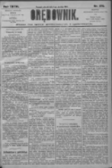 Orędownik: pismo dla spraw politycznych i społecznych 1906.12.04 R.36 Nr276