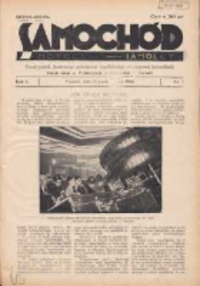 Samochód, Motocykl, Samolot: dwutygodnik ilustrowany poświęcony zagadnieniom nowoczesnej komunikacji 1934.10.15 R.1 Nr3