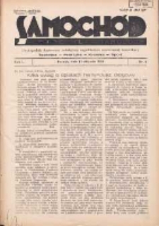 Samochód, Motocykl, Samolot: dwutygodnik ilustrowany poświęcony zagadnieniom nowoczesnej komunikacji 1934.11.01 R.1 Nr4