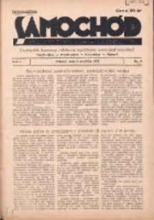 Samoch&oacute;d, Motocykl, Samolot: dwutygodnik ilustrowany poświęcony zagadnieniom nowoczesnej komunikacji 1934.12.01 R.1 Nr6