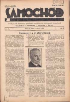 Samoch&oacute;d, Motocykl, Samolot: dwutygodnik ilustrowany poświęcony zagadnieniom nowoczesnej komunikacji 1935.02.01 R.2 Nr3