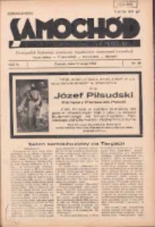 Samoch&oacute;d, Motocykl, Samolot: dwutygodnik ilustrowany poświęcony zagadnieniom nowoczesnej komunikacji 1935.05.15 R.2 Nr10