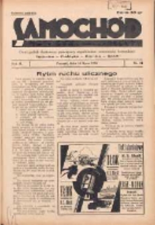 Samochód, Motocykl, Samolot: dwutygodnik ilustrowany poświęcony zagadnieniom nowoczesnej komunikacji 1935.07.15 R.2 Nr14
