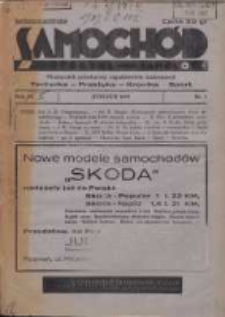 Samochód, Motocykl, Samolot: miesięcznik poświęcony zagadnieniom motoryzacji 1937 styczeń R.4 Nr1
