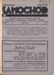 Samochód, Motocykl, Samolot: miesięcznik poświęcony zagadnieniom motoryzacji 1937 luty R.4 Nr2