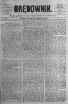 Orędownik: pismo poświęcone sprawom politycznym i spółecznym. 1880.03.20 R.10 nr35